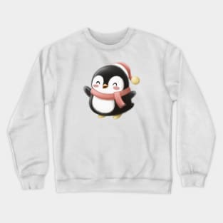 Cute Penguin Drawing Crewneck Sweatshirt